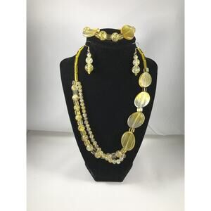 Handmade -Sunshine necklace set-20+in